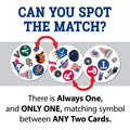 MLB Spot It Game - Fast Paced Matching Card Game with Unique MLB Symbols Card Games - YinzerShop