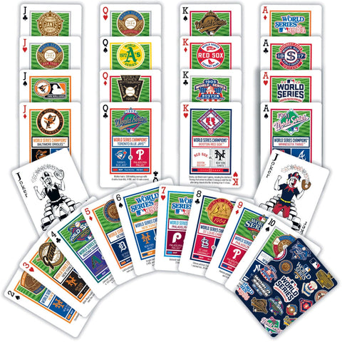 MLB World Series Cards - Official Licensed Baseball Playing Cards Deck With Team Logos Dice & Cards Sets - YinzerShop