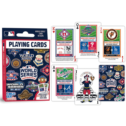 MLB World Series Cards - Official Licensed Baseball Playing Cards Deck With Team Logos Dice & Cards Sets - YinzerShop