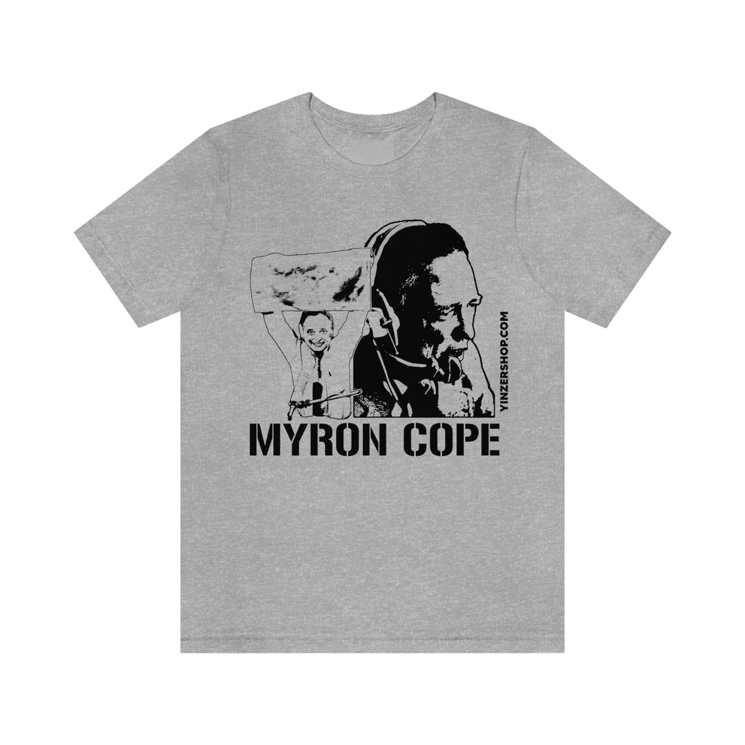 Myron Cope Legend T-Shirt Short Sleeve Tee T-Shirt Printify Athletic Heather S 