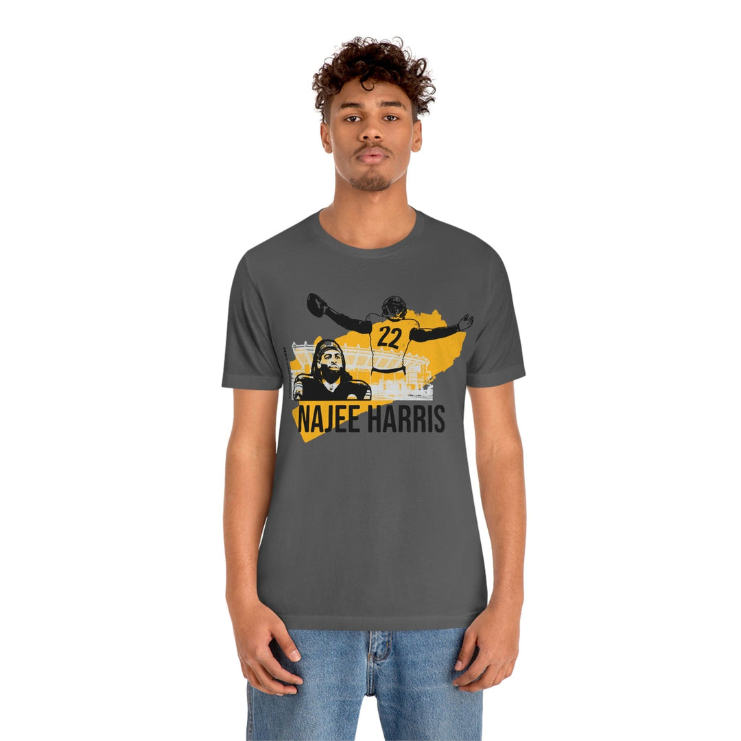 Najee Harris T-Shirt - Pittsburgh Headliner Series Short Sleeve Tee T-Shirt Printify   