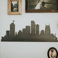 Nashville City Skyline – Recycled Steel Sign | Modern Industrial Art Decor Wall Decor - YinzerShop