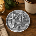 Nativity Scene Coaster | Handcrafted Christmas Table Accessory by Wendell August Forge - YinzerShop
