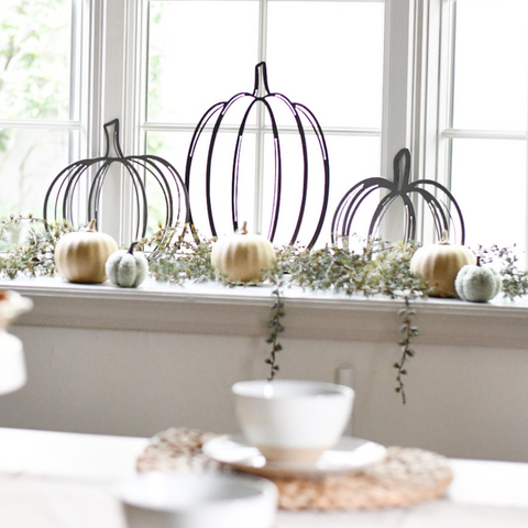 Pumpkin Wall Decor, Set of 3 Assorted Pumpkins