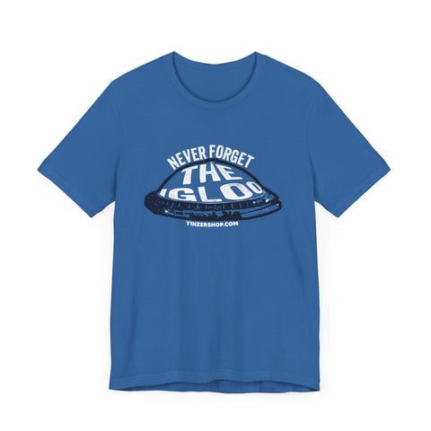 Never Forget The Igloo - Retro - Pittsburgh Hockey - Short Sleeve Tee T-Shirt - YinzerShop
