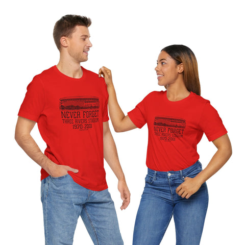 Never Forget: Three Rivers Stadium Retro Tribute T-Shirt T-Shirt - YinzerShop