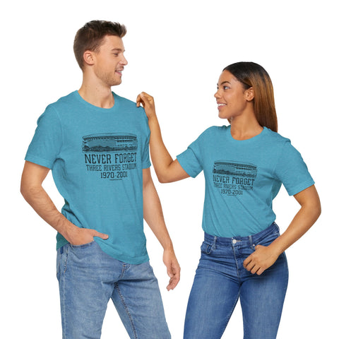 Never Forget: Three Rivers Stadium Retro Tribute T-Shirt T-Shirt - YinzerShop