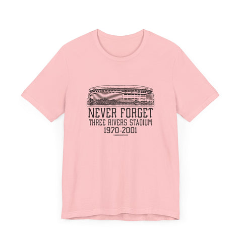 Never Forget: Three Rivers Stadium Retro Tribute T-Shirt T-Shirt - YinzerShop