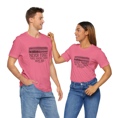 Never Forget: Three Rivers Stadium Retro Tribute T-Shirt T-Shirt - YinzerShop