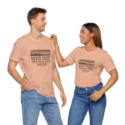 Never Forget: Three Rivers Stadium Retro Tribute T-Shirt T-Shirt - YinzerShop