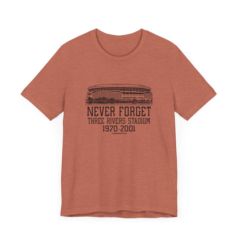 Never Forget: Three Rivers Stadium Retro Tribute T-Shirt T-Shirt - YinzerShop