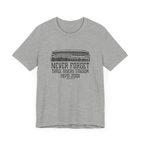 Never Forget: Three Rivers Stadium Retro Tribute T-Shirt T-Shirt - YinzerShop
