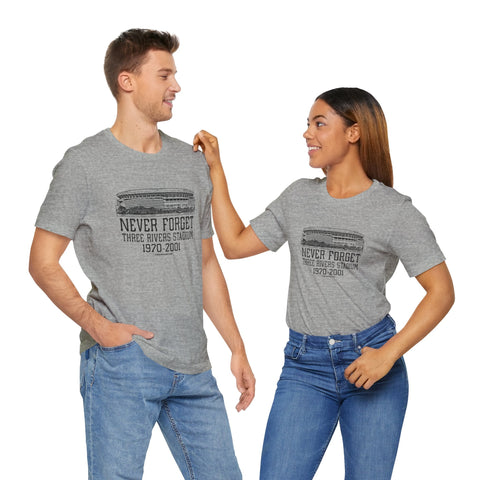 Never Forget: Three Rivers Stadium Retro Tribute T-Shirt T-Shirt - YinzerShop
