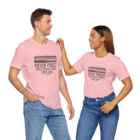 Never Forget: Three Rivers Stadium Retro Tribute T-Shirt T-Shirt - YinzerShop