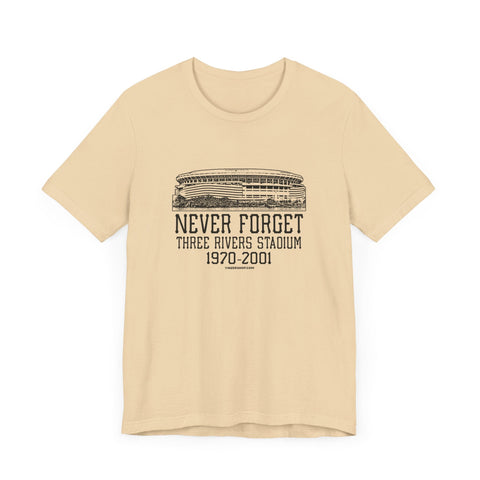 Never Forget: Three Rivers Stadium Retro Tribute T-Shirt T-Shirt - YinzerShop