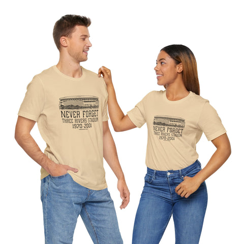 Never Forget: Three Rivers Stadium Retro Tribute T-Shirt T-Shirt - YinzerShop