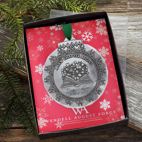 New Chapter Ornament - Personalized Book Ornament | Elegant Keepsake Gift - YinzerShop