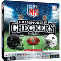 NFL Checkers Game - Licensed NFL Board With Football Helmet Pieces | Family Game Night Classic Games - YinzerShop
