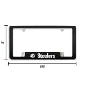 NFL Football Pittsburgh Steelers Black All Over Chrome Frame Picture Frame - YinzerShop