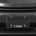 NFL Football Pittsburgh Steelers Black All Over Chrome Frame Picture Frame - YinzerShop