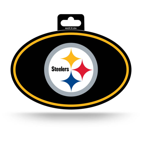 NFL Football Pittsburgh Steelers Full Color Oval Sticker Sticker - YinzerShop
