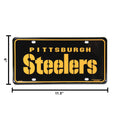 NFL Football Pittsburgh Steelers Wordmark Black Metal Tag Metal Tag - YinzerShop