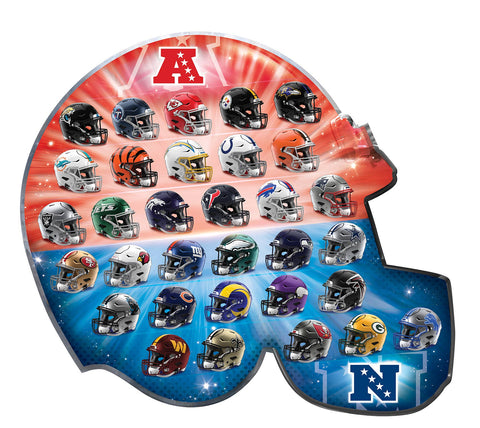 NFL Helmet Puzzle - 500 Piece Football Jigsaw With 32 Team Logos Puzzle - YinzerShop