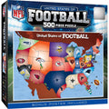 NFL Jigsaw Puzzle - 500 Piece USA NFL Team Map | Family Game Challenge 500 Piece - YinzerShop