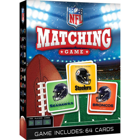NFL Matching Game – Family Matching Game With 32 NFL Team Pairs & Sports Memory Cards Card Games - YinzerShop