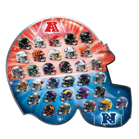 NFL - Teams Helmet 300 Piece Shaped Jigsaw Puzzle 300 Piece - YinzerShop