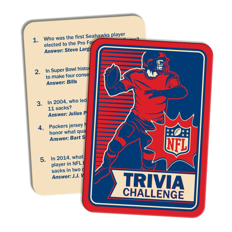 NFL Trivia Card Game - Football Quiz Challenge | Masterpieces Puzzles Interactive Game Board Game - YinzerShop