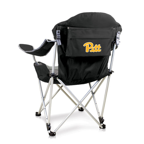 Pittsburgh Panthers - Reclining Camp Chair Chair Picnic Time Family of Brands Black  