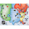 NHL Jigsaw Puzzle - 500 Piece USA Map Puzzle Featuring All NHL Teams Map 500 Piece - YinzerShop