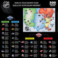 NHL Jigsaw Puzzle - 500 Piece USA Map Puzzle Featuring All NHL Teams Map 500 Piece - YinzerShop