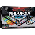 NHL Opoly Junior - Kids Hockey Game | Reusable Logo Stickers & Penalty Box Challenge Classic Games - YinzerShop