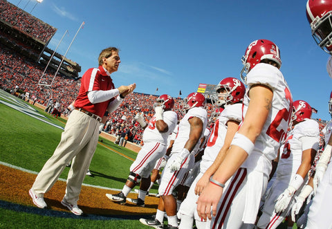 Nick Saban Book – Alabama Football Biography & National Championship Stories Hardcover POD Book - YinzerShop