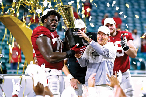 Nick Saban Book – Alabama Football Biography & National Championship Stories Hardcover POD Book - YinzerShop