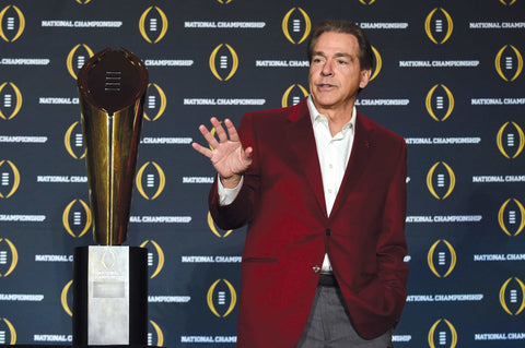 Nick Saban Book – Alabama Football Biography & National Championship Stories Hardcover POD Book - YinzerShop