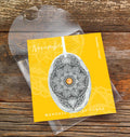 November Birthstone Ornament – Handcrafted Mandala Design with Austrian Crystal Charm - YinzerShop