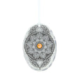 November Birthstone Ornament – Handcrafted Mandala Design with Austrian Crystal Charm - YinzerShop