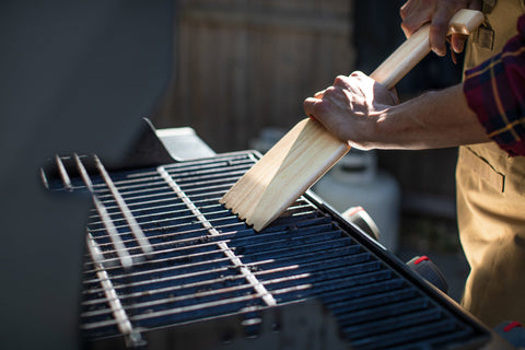 Pittsburgh Penguins - Hardwood BBQ Grill Scraper with Bottle Opener Grill Accessories Picnic Time Family of Brands   