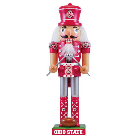 Ohio State Buckeyes Nutcracker – Handcrafted Wooden Football Collectible Decor