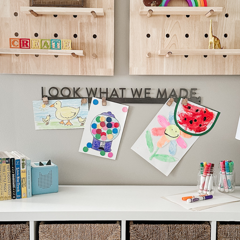 'Look What We Made' Magnetic Bar (sans serif font)