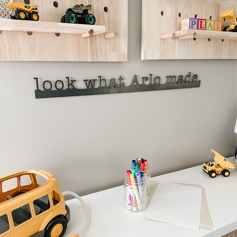 Magnetic Display Bar - Custom Name Sign Steel Magnetic Strip | Personalized Wall Decor