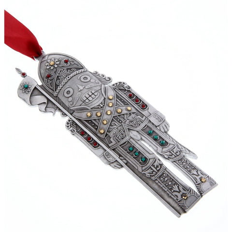 Nutcracker Knight Ornament – Handcrafted Christmas Décor with Austrian Crystal Sparkle - YinzerShop