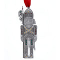 Nutcracker Knight Ornament – Handcrafted Christmas Décor with Austrian Crystal Sparkle - YinzerShop