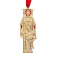 Nutcracker Prince Ornament – Handcrafted Bronze Christmas Tree Decoration with Austrian Crystals - YinzerShop