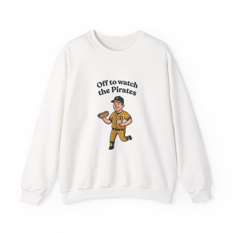 Off to Watch the Pirates Crewneck Sweatshirt Sweatshirt - YinzerShop