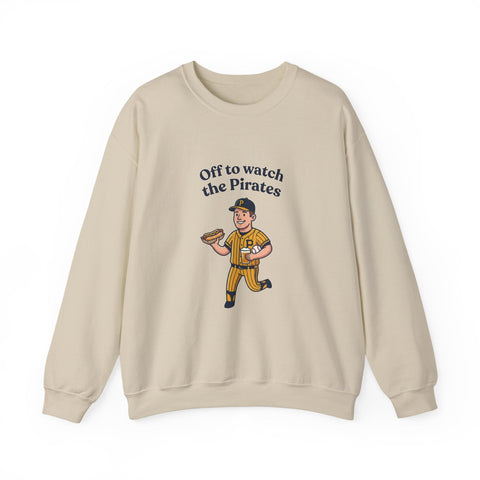 Off to Watch the Pirates Crewneck Sweatshirt Sweatshirt - YinzerShop
