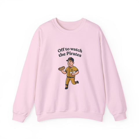Off to Watch the Pirates Crewneck Sweatshirt Sweatshirt - YinzerShop